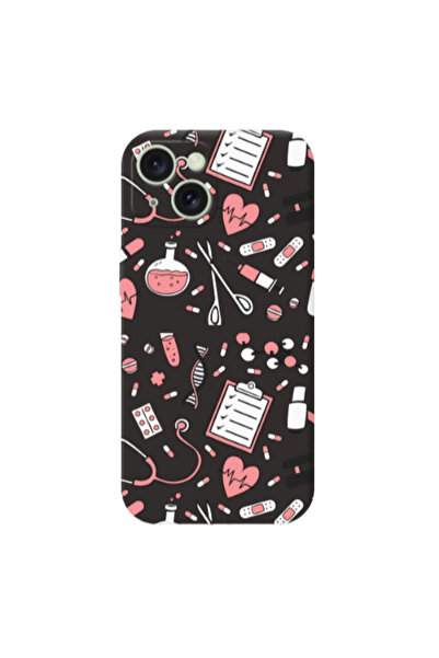 Other Apple iPhone 15 Plus Laboratory Black Colored Silicone TPU Θήκη