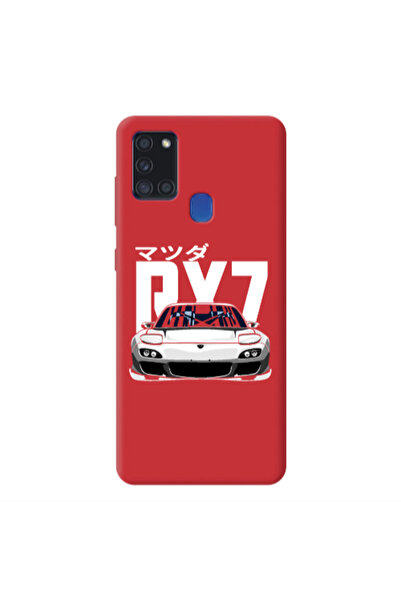 Other Samsung A21S Car Rx7 Red Colored Silicone TPU Θήκη