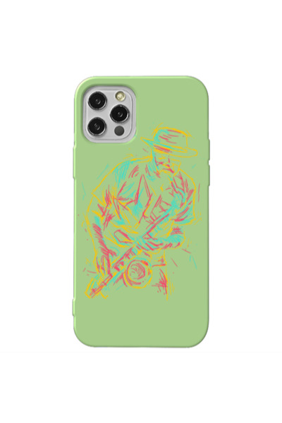 Other Apple iPhone 12 Pro Jazz Light Green Colored Silicone TPU Θήκη