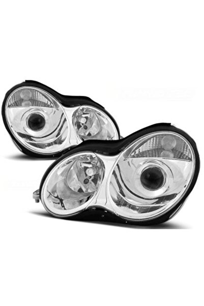 Depo Εμπρόσθια φώτα Mercedes C-CLASS W203 (2000-2004) LED σεντάν, με λάμπες (...
