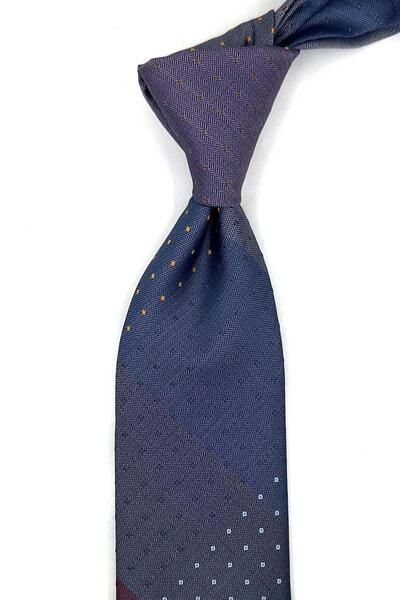 Kravatkolik Polka Dot Pattern Patchwork Classic Tie Kk13838