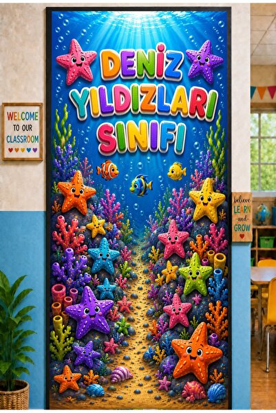PROMISEBACKDROP2 190X75Cm Elastic Door Decoration, Fabric Door Dressing, Sea ...