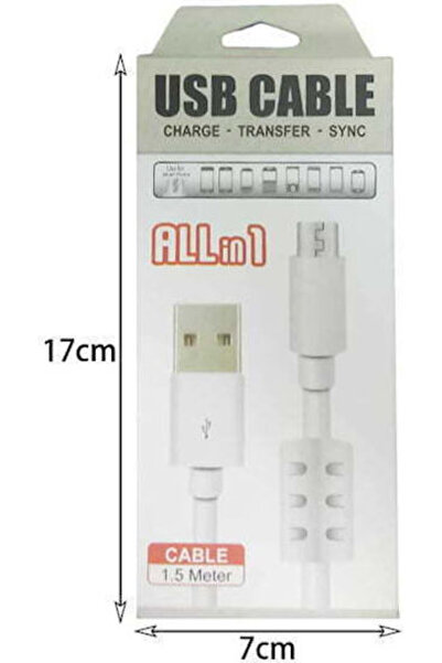 OEM Καλώδιο USB 2.0 σε micro USB, κανονικό, μήκους 1.5μ (7f0d177ee811)
