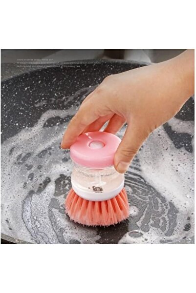 Yıldızan Nexoratech 3-in-1 Palm Dishwashing Brush with Soap Dispenser – Refil...