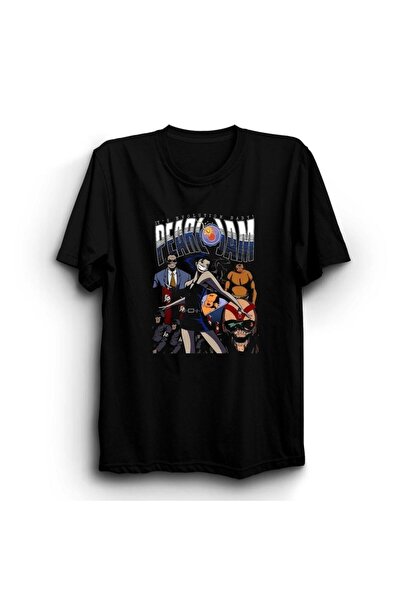 ZOKAWEAR Pearl Jam, Cartoon, Rock Metal Band T-Shirt
