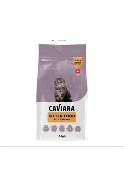 Caviara Kafiyara Dry Food for Baby Cats with Chicken Taste 1.5 kg