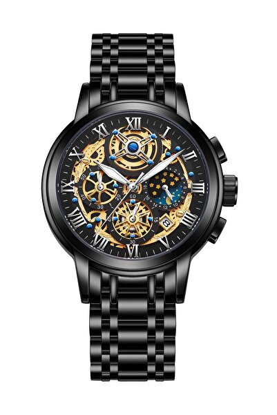 Lige Fashion Men Watch Luxury Waterproof Sport Wristwatch Hollow Out Luminous...