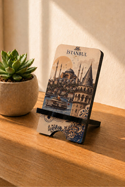İsfahan TA Wooden Desktop Phone Holder Stand