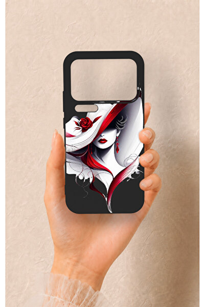 Vip Case Mi 17 Pro Max Uyumlu Matmazel Desenli Silikon Kılıf
