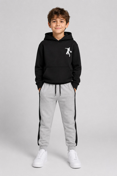 han elegant Smaç Basketball Printed Unisex Children's Tracksuit Set with Kang...