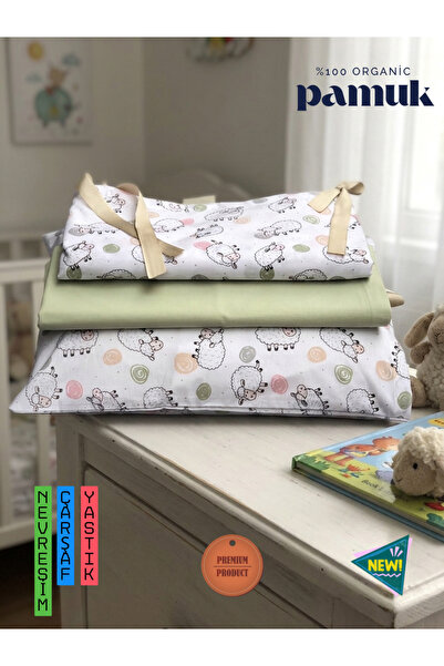 zera collection 100% Organic Cotton Ranforce Baby Duvet Cover Set - Eco-Tex C...