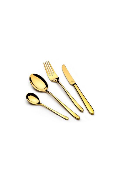 Arshia Wooden Case Stainless Steel Cutlery Set 133 pcs Gold & Silver TM 1401 G