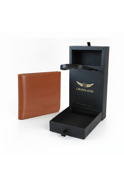 Crossland Men's Genuine Leather Billfold Wallet - 8 Card Slots
