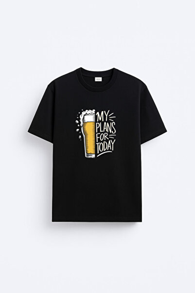 cesita Bira Beer Printed Cotton Black T-Shirt T-Shirt