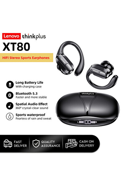 choice2 Lenovo XT80 Black XT88 Wireless Bluetooth Earphones Hi-Fi Stereo Soun...