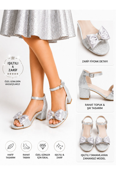EZOM Children's Dress Silver Glitter Single Band