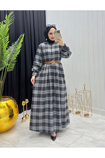 YAĞMUR MODA GİYİM Dünya Elbise Siyah