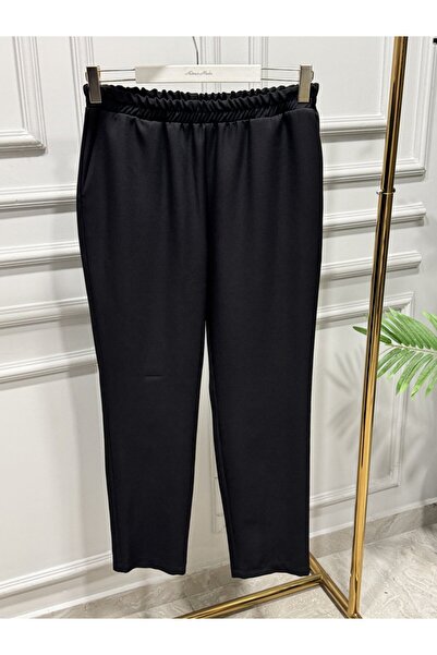 ORHAN STORE 12-1040 بنطال أسود بفتحة أنبوبية