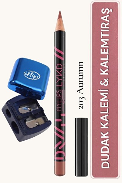 lykd 203 Autumn Dudak Kalemi & Çift Uçlu Kalemtıraş Seti