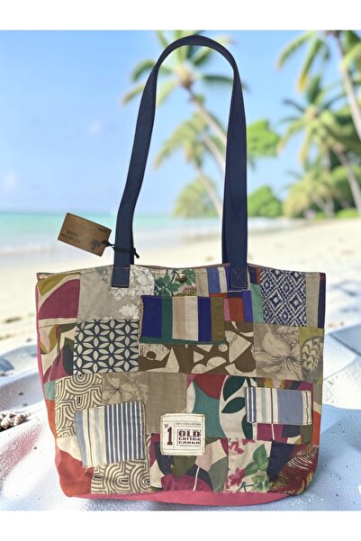 Old Cotton Vintage Casual Multi-Colored Organic Design Cotton Daily Shoulder ...