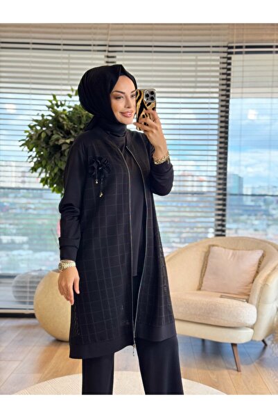 Taşpınar 26662 طقم شبكي من ثلاث قطع من ميريتش باللون الأسود