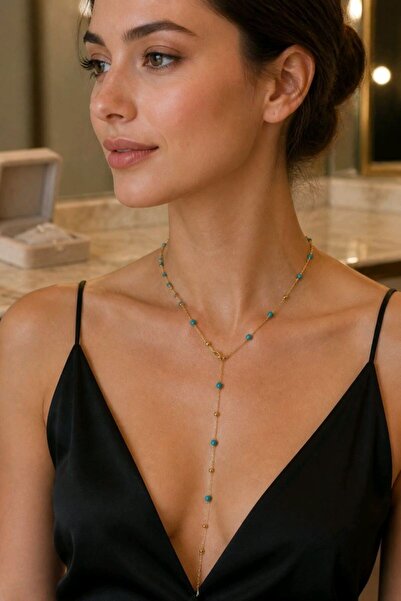Monalisa Home Luxurious Zircon Stone Figured Flashy Y Necklace