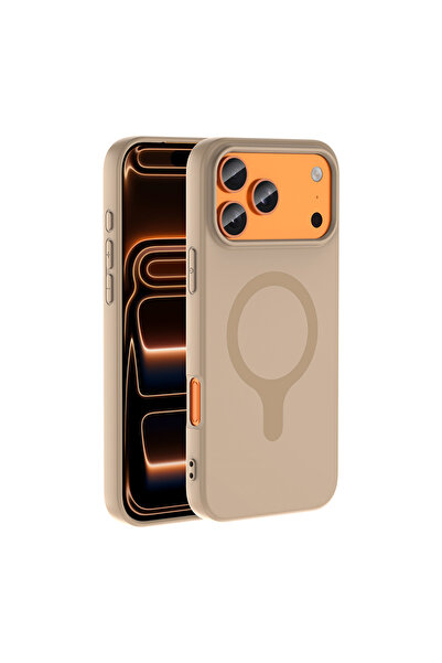 zore iPhone 17 Pro Max Kılıf Pastel Renkli MagSafe Kamera Yükseltili Silikon ERN