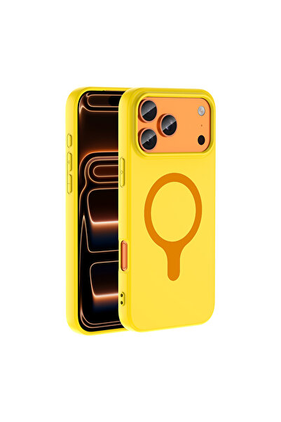 zore iPhone 17 Pro Max Kılıf Pastel Renkli MagSafe Kamera Yükseltili Silikon ERN