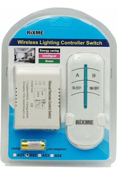 Other Smart Switch 2 Καναλιών με Τηλεχειριστήριο TY-A02 Code: TY-A02