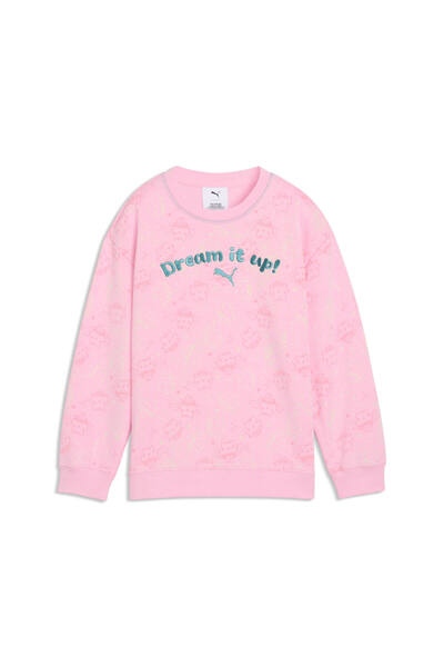 Puma x GABBY'S DOLLHOUSE سويت شيرت واسع الحجم مطبوع للأطفال