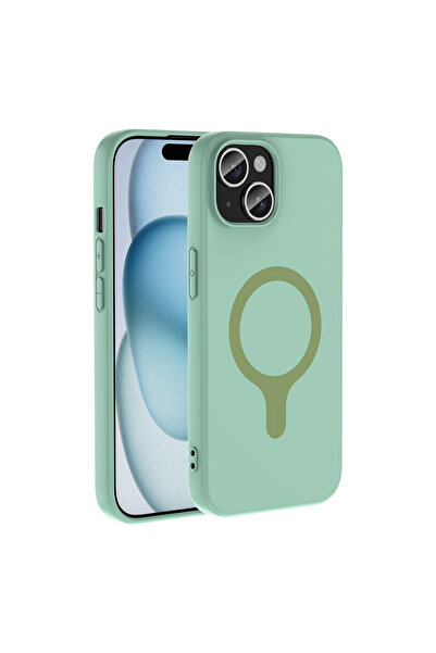 sickossi iPhone 15 Case Pastel Colorful Magsafe Camera Raised Silicone Scks