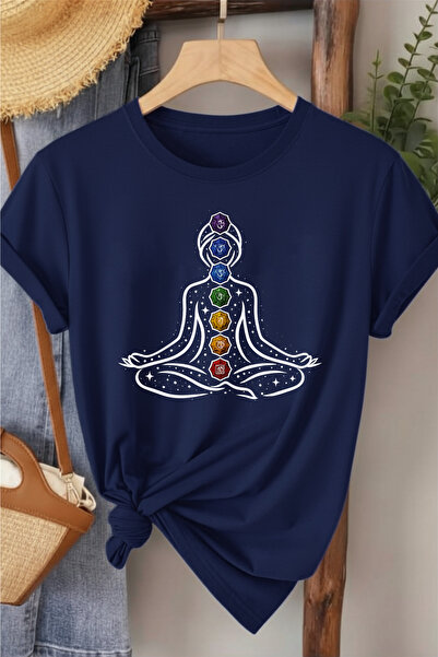 l'eivor 7 Chakra Symbol Printed Women's Cotton T-Shirt