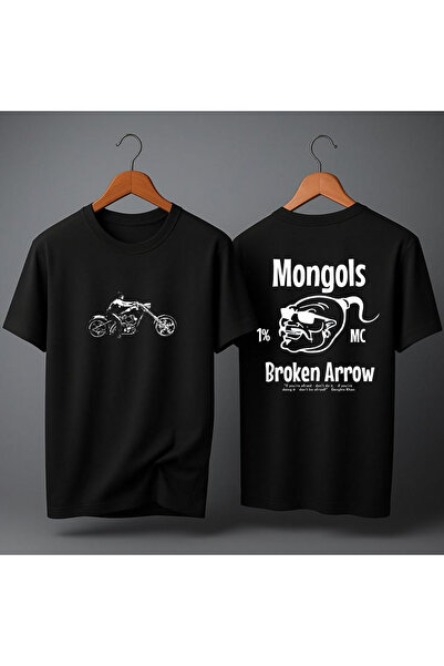 MAGORS Oversize Mongol and Mongrel Mob Biker Club Back Printed Premium Unisex...