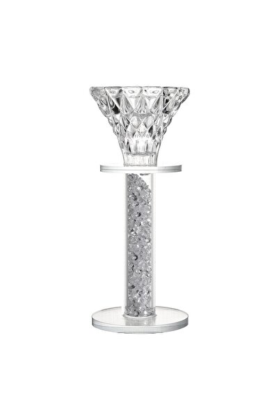 OEM Glass candle holder, with glass chips, for 1 candle "Shine M"