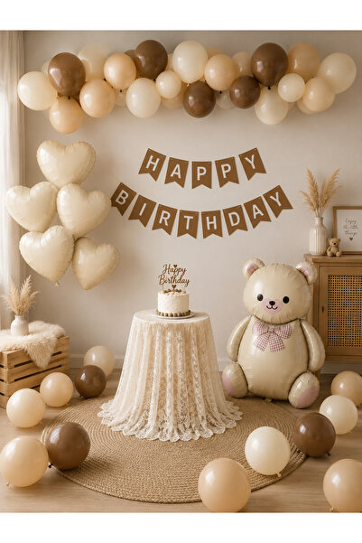 HAPPYLOOPPARTY Σετ διακοσμητικών ειδών για γενέθλια σε στυλ Μποέμ, με μπαλόνι...