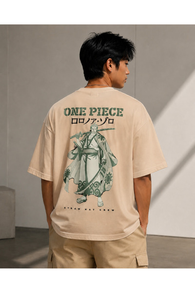 Nulivez One Piece Roronoa Zoro Oversize Unisex Anime T-Shirt – Straw Hat Crew...