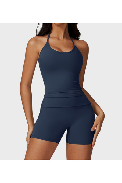 KAWN Open Back Halterneck Cami Top