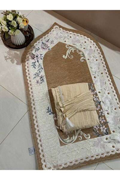 Gerenic Luxury Prayer Mat with Matching Prayer Sheet