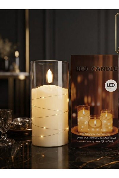 Oud Al Salam Brand Built-In Battery Operated Fairy String Lights Led Candle L...