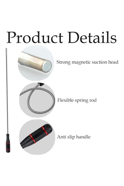 Next ®   Unelte de recuperare, 2 piese telescopice, 1 piesă flexibilă, echipate cu magnet - 2 seturi