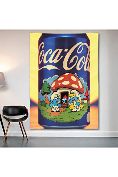 Geek Cultcha Coca-Cola Mushroom House Wall Covering Wall Tapestry First Quali...