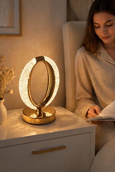 Generic 1 Acrylic Rechargeable Touch Control Led Table Lamp 3 Color Dimmable ...