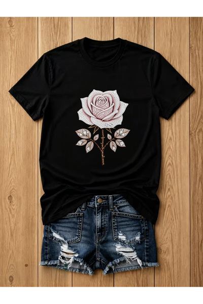 12 HERTZ Y2K,, Women's Round Neck T-shirt, Spring Summer Womens Clothing, Rhi...