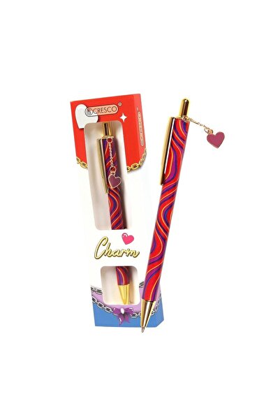 CRESCO Pix Charm cu pandantiv inima rosie in etui cadou