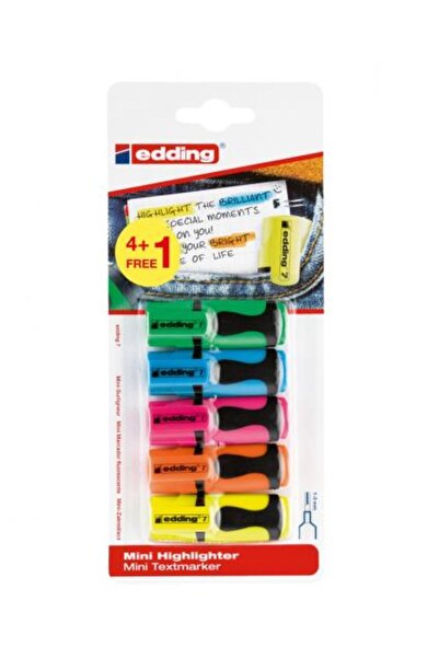 Edding Mini iluminator, 5 culori, 1 - 3 mm