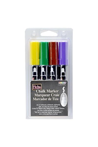 Marvy Set markere lichide creta Bistro multicolor 4 buc