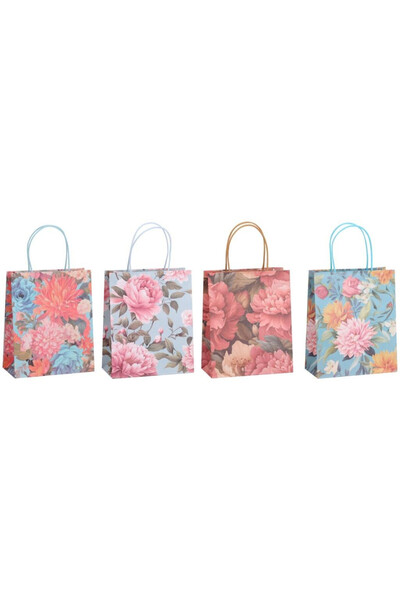 OEM Toreba cadou NInvest multicolor hartie cu panglica si eticheta M