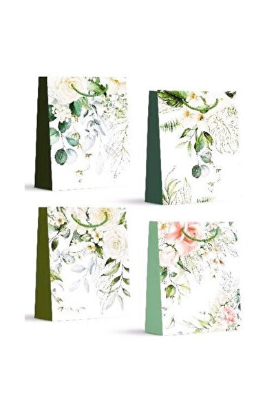 OEM Set 4 pungi cadou W&K L, design mix, 31x40x12 cm, multicolor