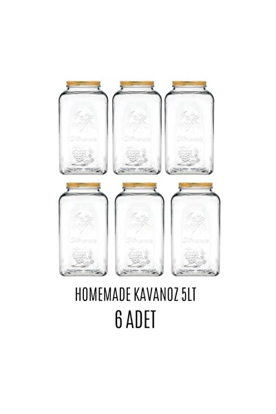 Empressco 5 Lt Turşu Erzak Kavanozu Seti – 6 Adet, Pratik ve Şık Saklama Çözümü
