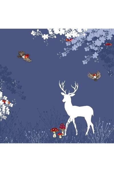 Clear Creations Card Swarovski patrat CL3407 cerb si pasari